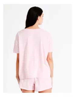 Outlet 🧨 Soho Knit Short Sleeve PJ Set In Pink 👍 -sleepwear-robes Sales unnamed file 945