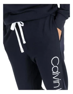 Best deal 💯 Calvin Klein Logo Lounge Jogger Shoreline Navy ⌛ -sleepwear-robes Sales unnamed file 963