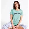 Wholesale ⭐ Soho Organic Cotton Knit Short Sleeve Sleep Top In Aqua 💯 -sleepwear-robes Sales unnamed file 975