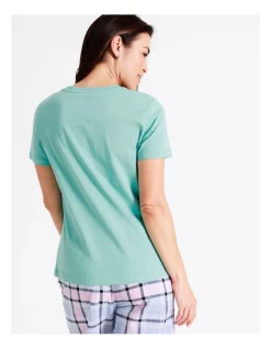Wholesale β Soho Organic Cotton Knit Short Sleeve Sleep Top In Aqua π― 10 Wholesale β Soho Organic Cotton Knit Short Sleeve Sleep Top In Aqua π― -sleepwear-robes Sales unnamed file 978